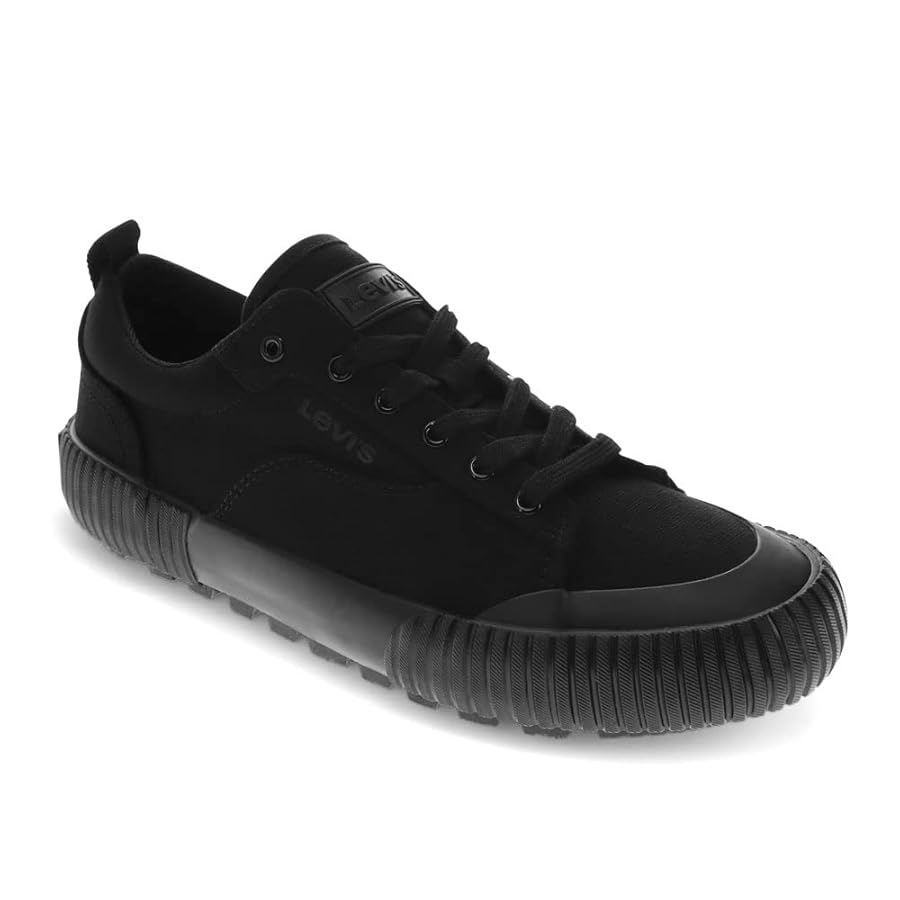 Amazon.com | Levi's Women's Casual Sneaker, Black Mono, 6